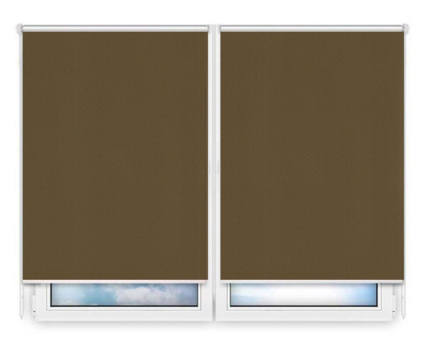 Рулонные шторы Мини Респект-БО-коричневый цена. Купить в «Мастерская Жалюзи»